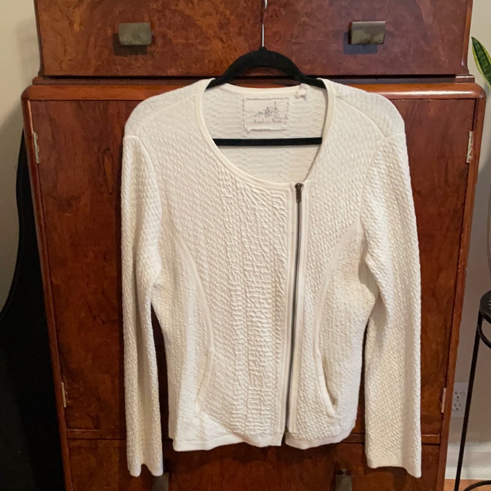 Anthropologie brand zip sweater with pockets
